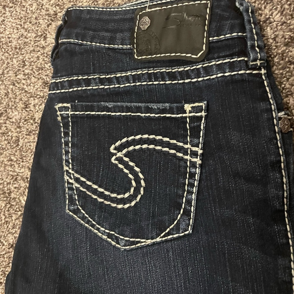 Silver brand Natsuki womens/juniors jeans, LONG, like new, size 27/35